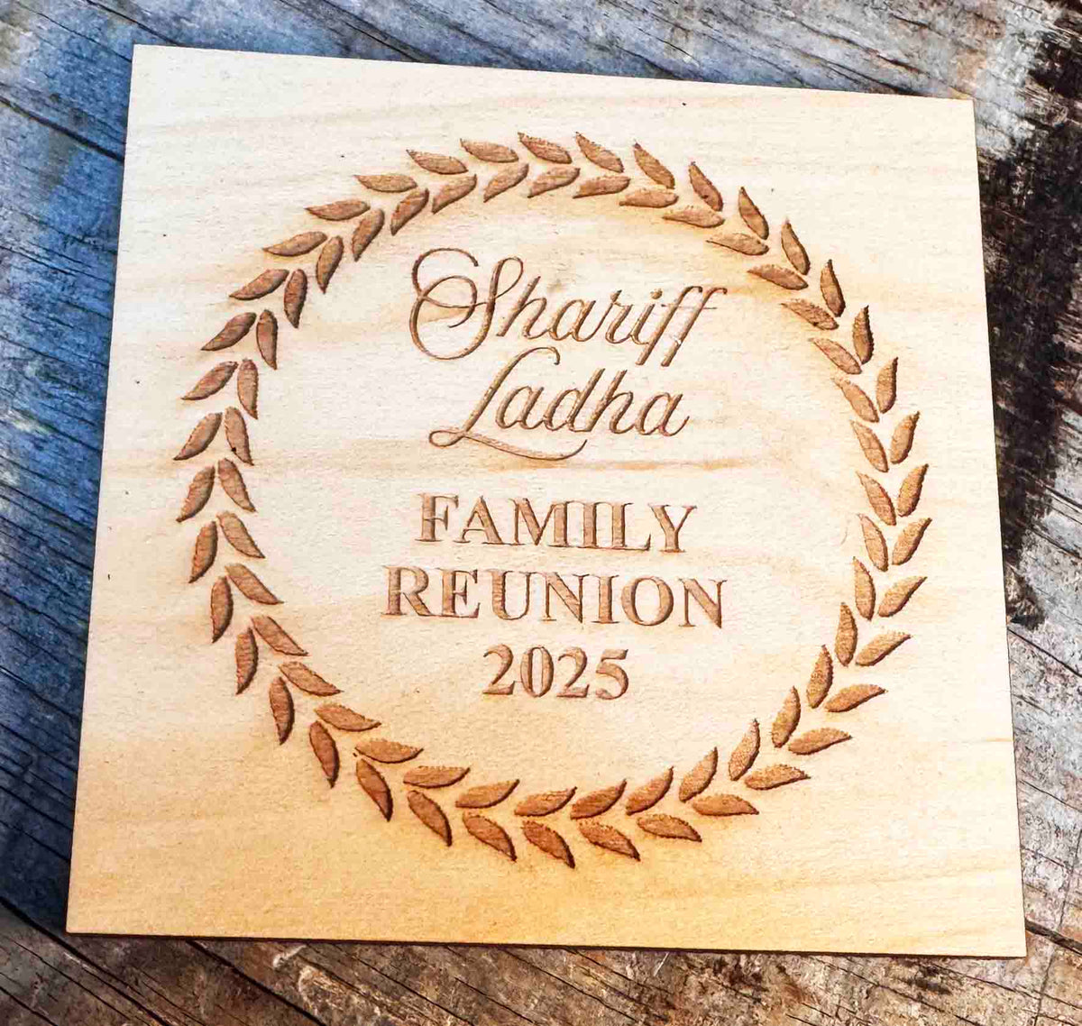 Wood Coaster Design 3 Memories Made Custom