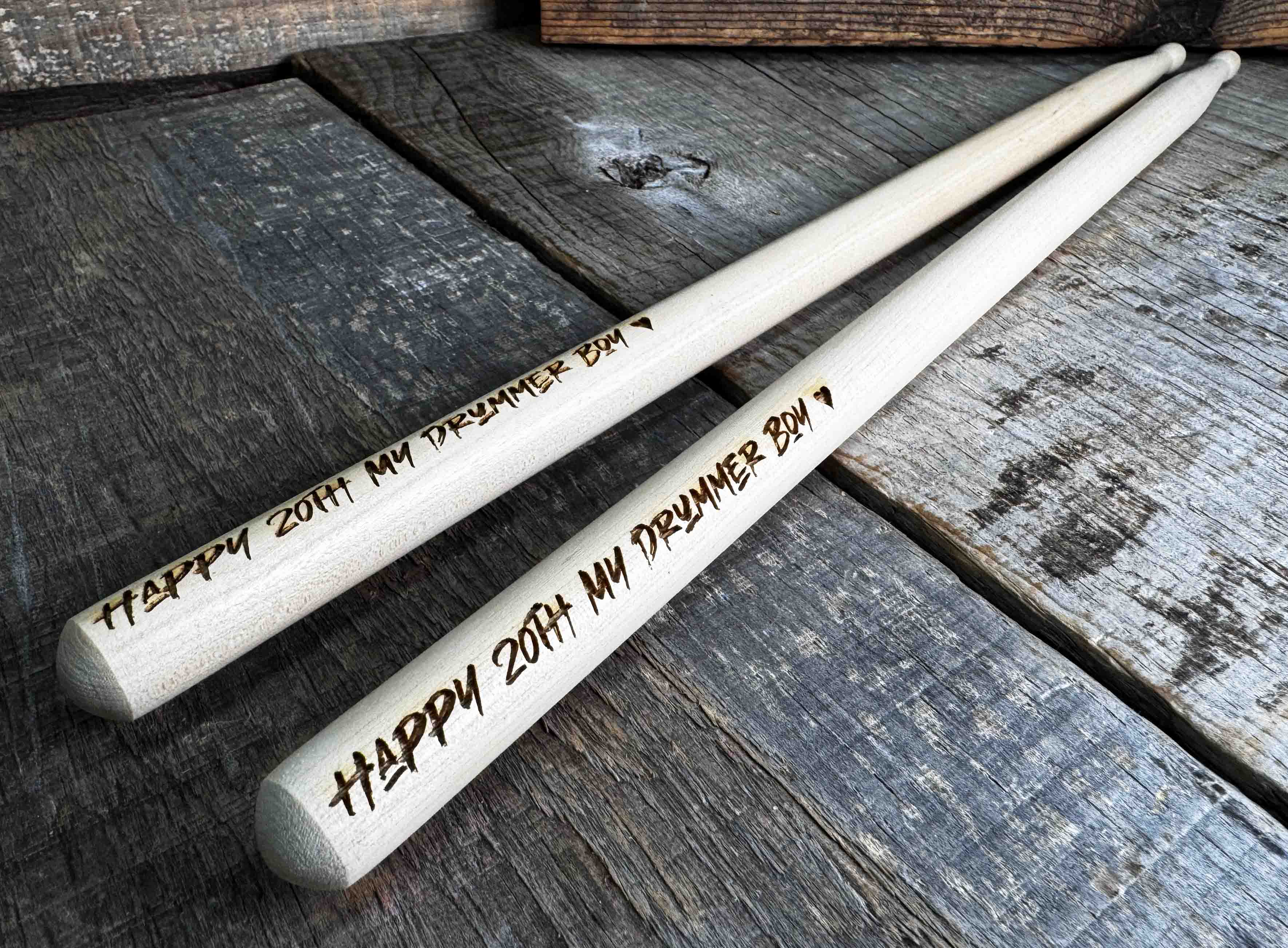 Custom Engraved Drum Sticks