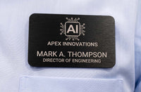 Custom Engraved Magnetic Aluminum Name Badge