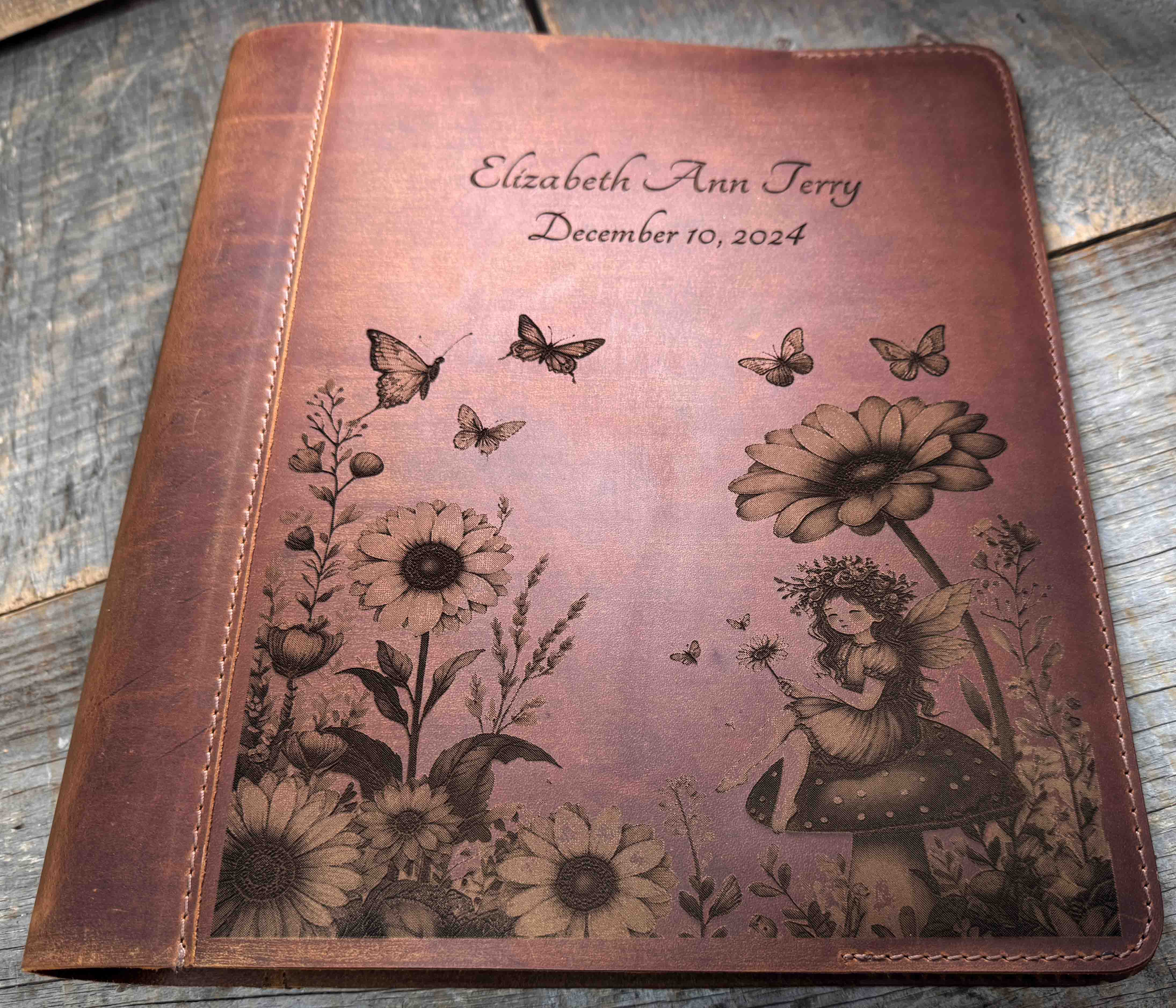 Binder Premium Leather Engraved