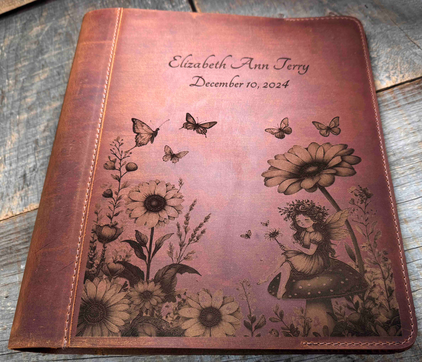 Binder Premium Leather Engraved