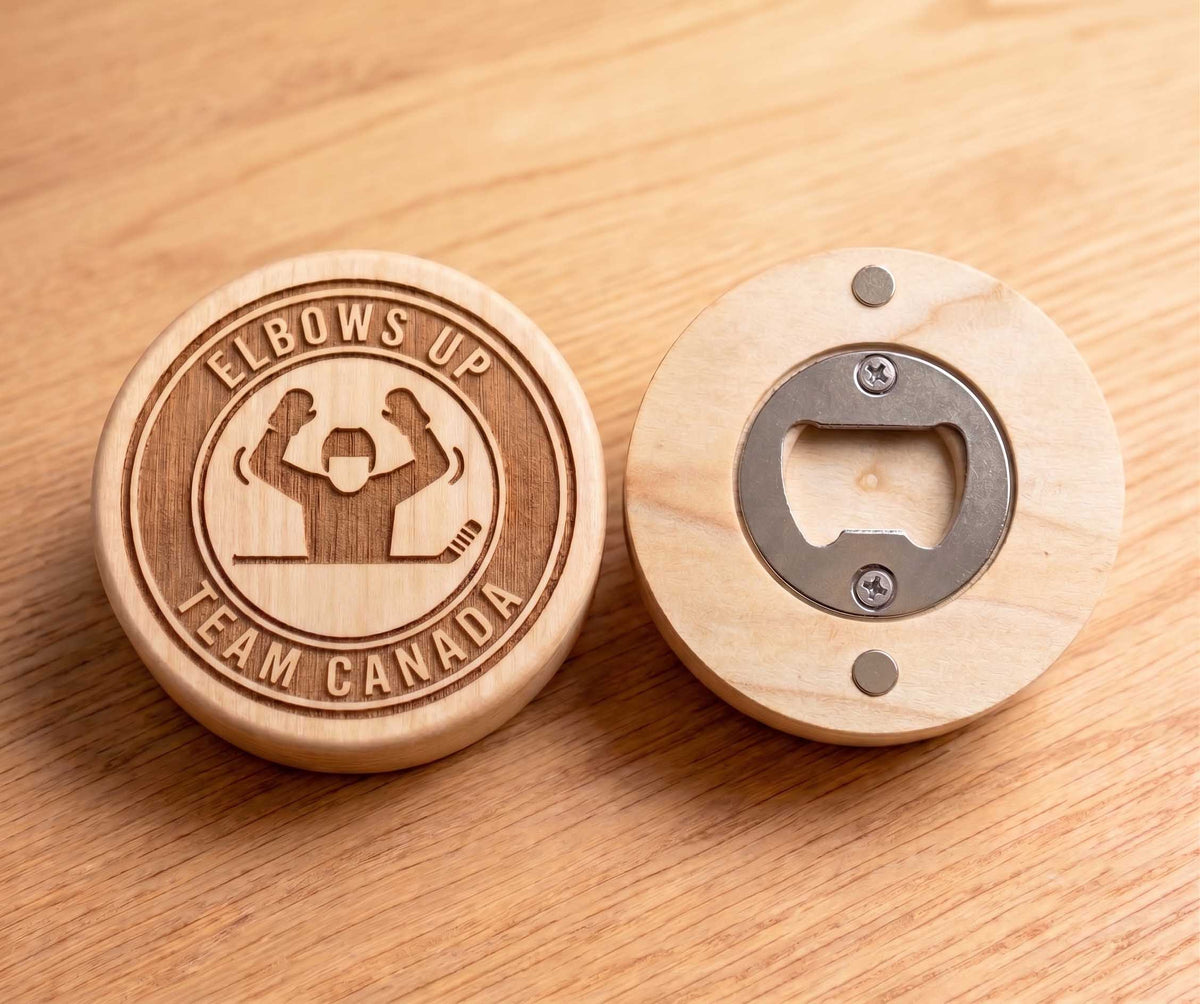 Custom Engraved Canadian Poplar Magnetic Bottle Opener