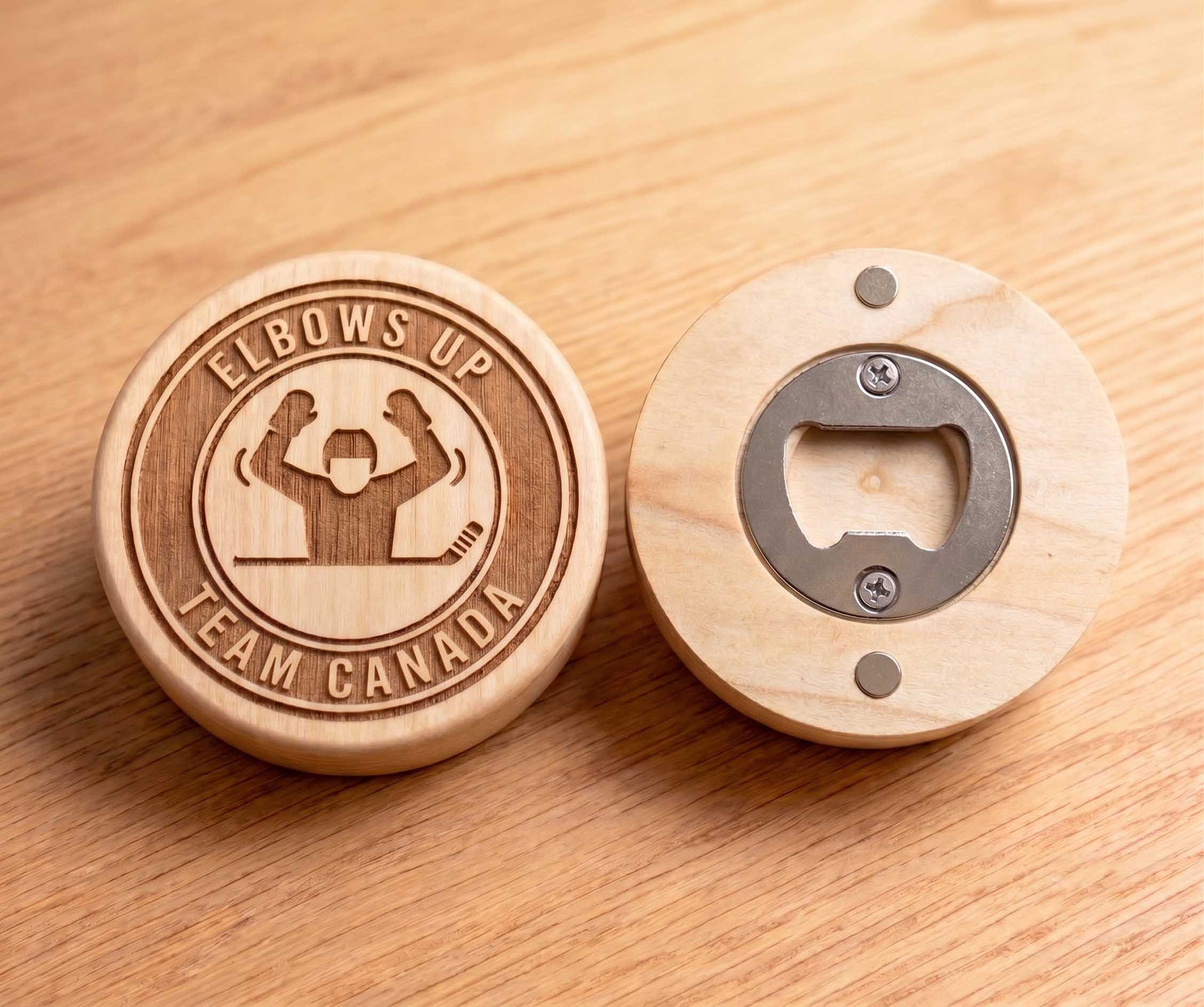 Custom Engraved Canadian Poplar Magnetic Bottle Opener