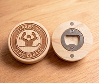 Custom Engraved Canadian Poplar Magnetic Bottle Opener