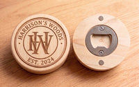 Custom Engraved Canadian Poplar Magnetic Bottle Opener