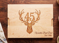 Personalized Birthday Canadian Maple Cutting Board | Deer Gift