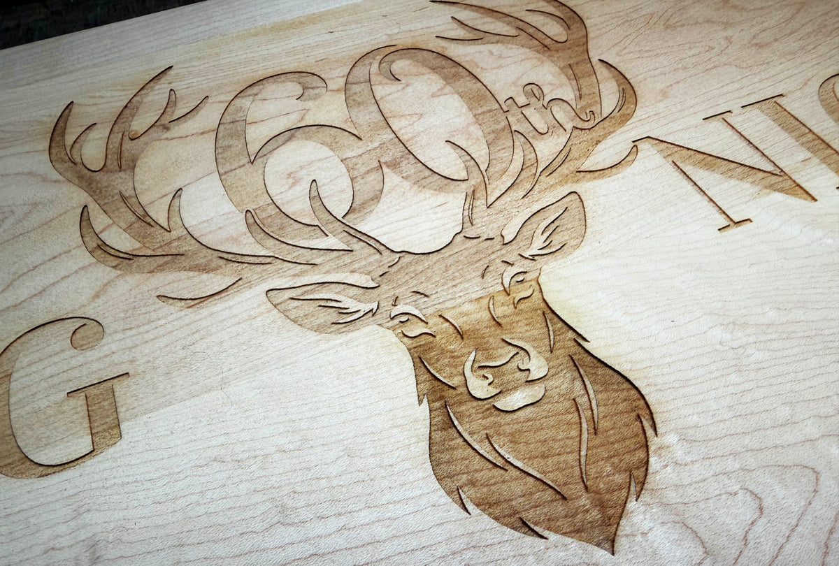Personalized Birthday Canadian Maple Cutting Board | Deer Gift