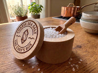 Chef Quality Salt Box | Canadian Maple & Custom Laser Engraved