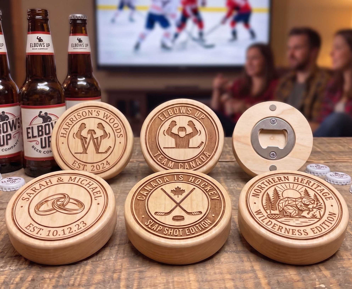 Custom Engraved Canadian Poplar Magnetic Bottle Opener