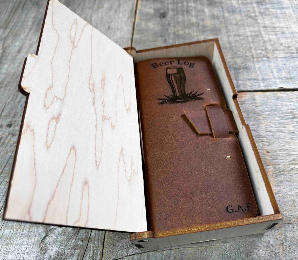 Custom Beer Log Premium Leather Memories Made Custom