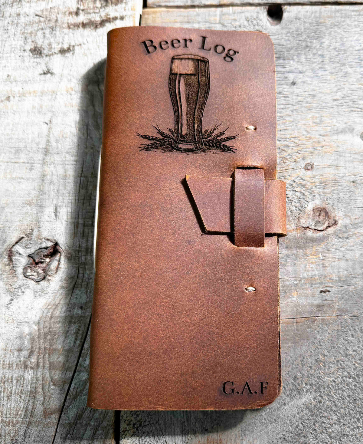 Custom Beer Log Premium Leather Memories Made Custom