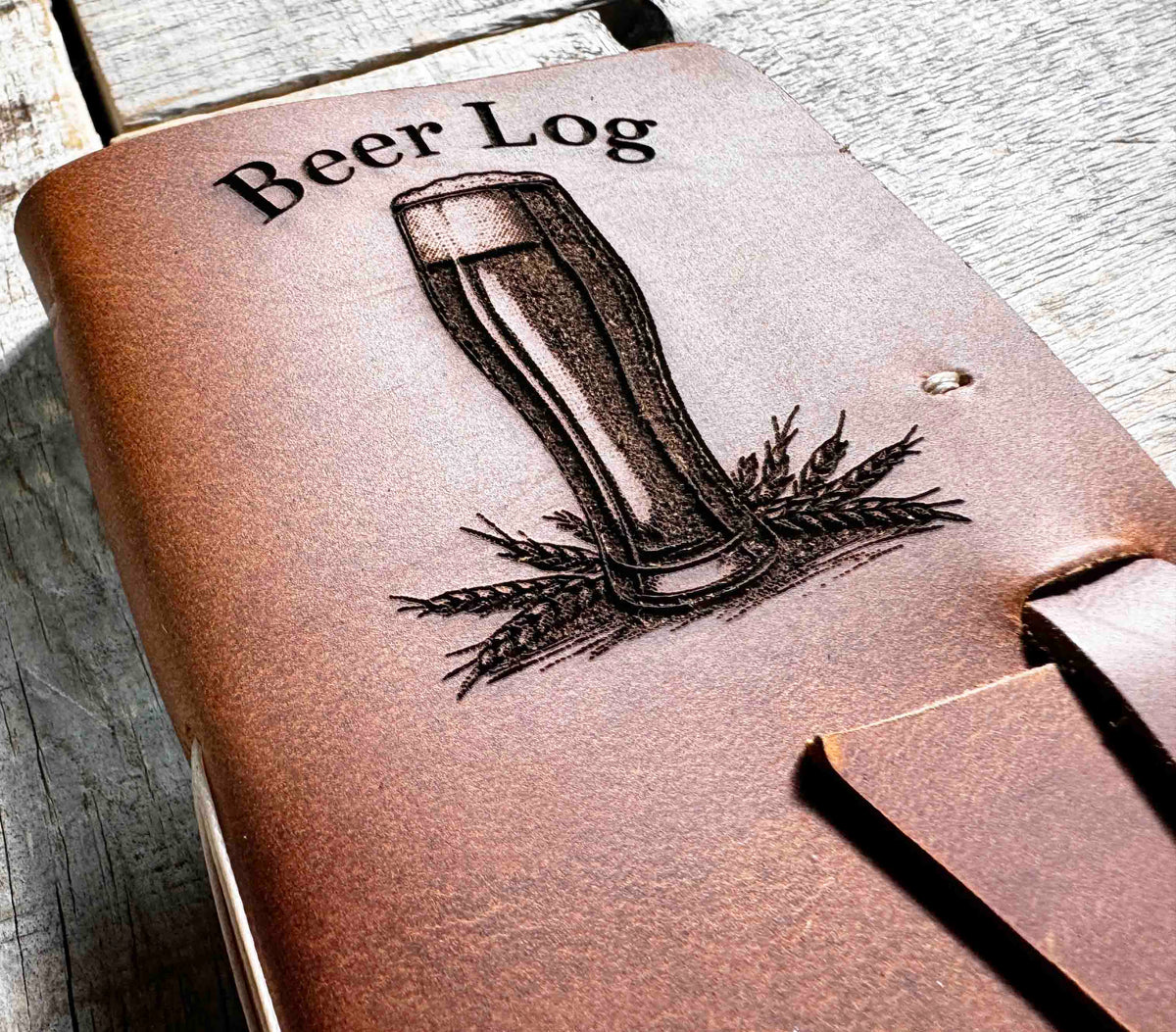 Custom Beer Log Premium Leather Memories Made Custom