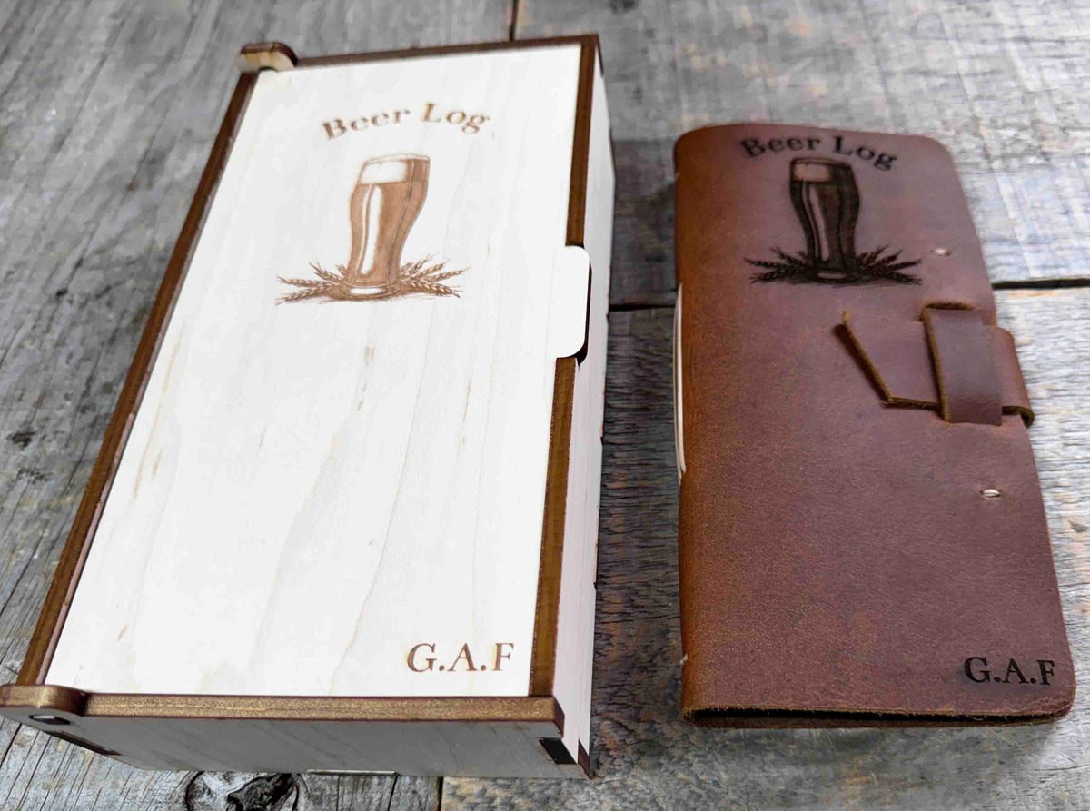 Custom Beer Log Premium Leather Memories Made Custom