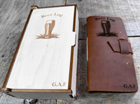 Custom Beer Log Premium Leather Memories Made Custom