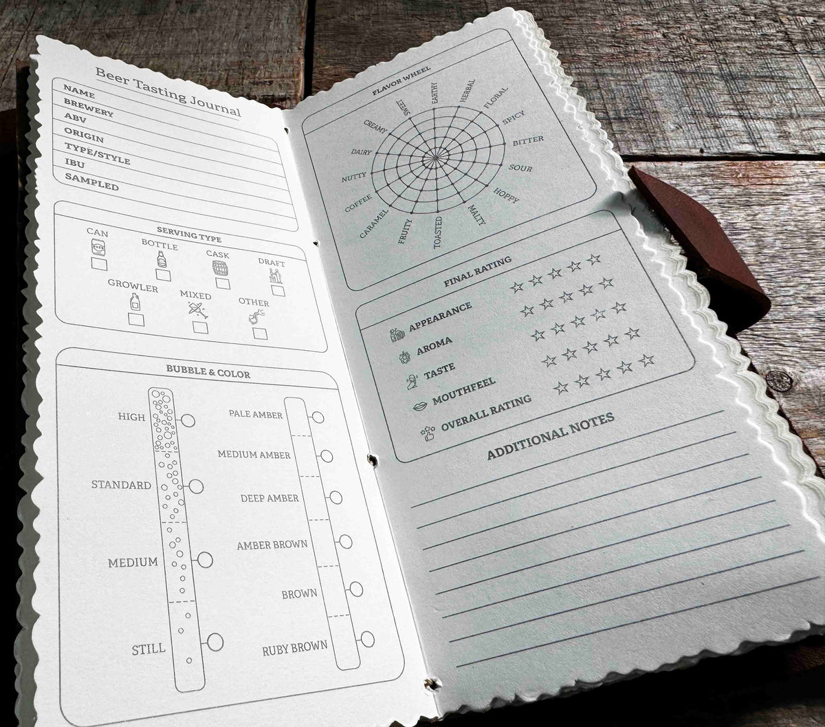 Custom Beer Log Premium Leather Memories Made Custom