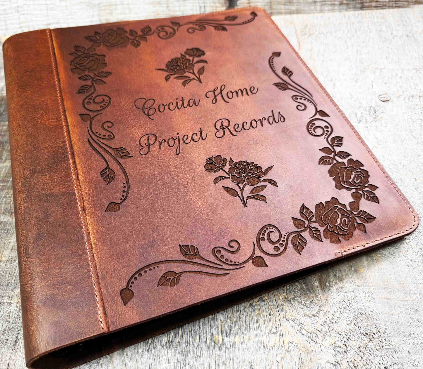 Binder Premium Leather Engraved