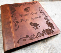 Binder Premium Leather Engraved Memories Made Custom