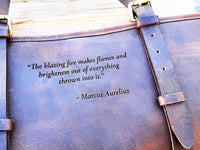 Fire Log Carrier Premium Leather Memories Made Custom
