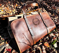 Fire Log Carrier Premium Leather Memories Made Custom