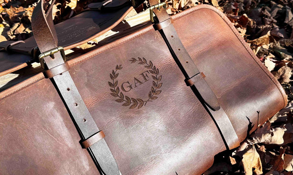Fire Log Carrier Premium Leather Memories Made Custom