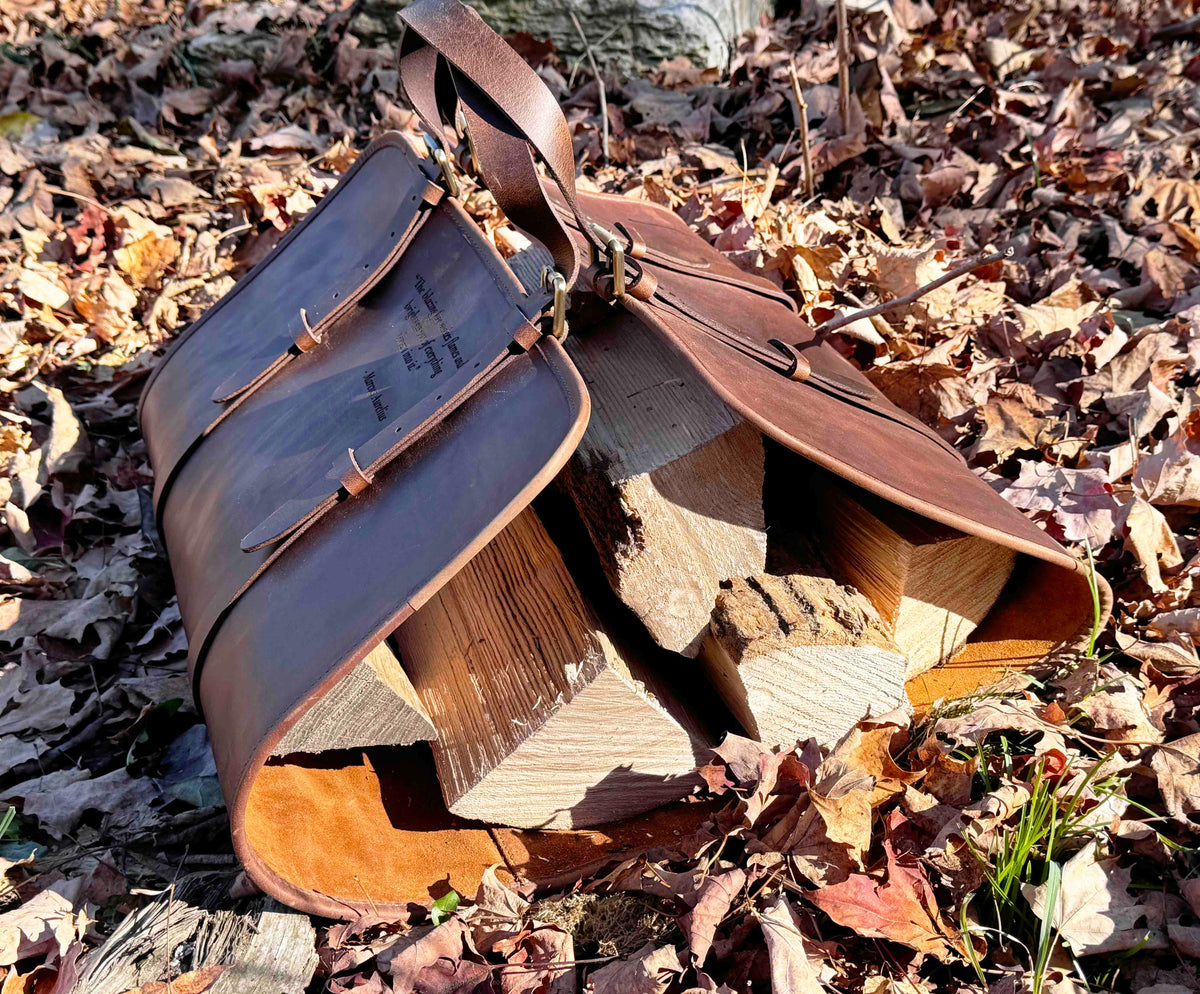 Fire Log Carrier Premium Leather Memories Made Custom