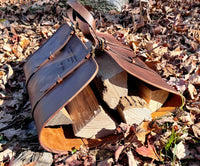 Fire Log Carrier Premium Leather Memories Made Custom