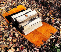 Fire Log Carrier Premium Leather Memories Made Custom