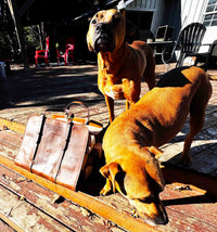 Fire Log Carrier Premium Leather Memories Made Custom