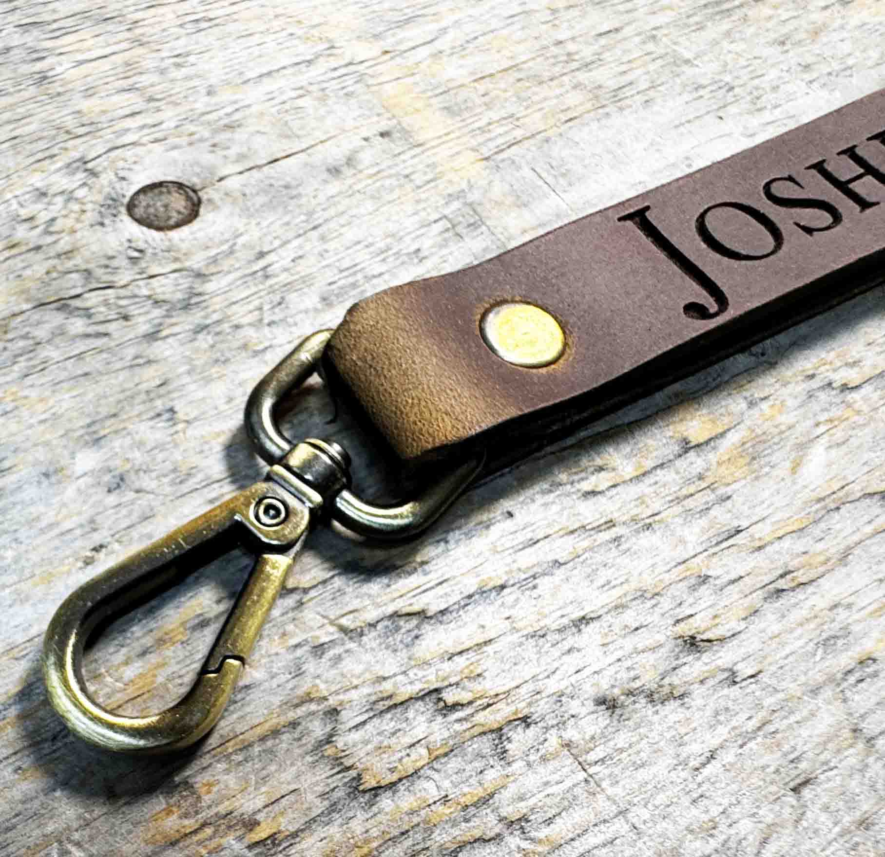 Leather Lanyard Custom Engraved