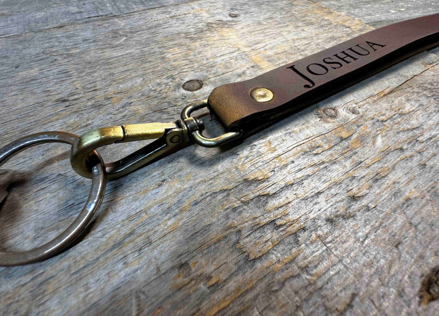 Leather Lanyard Custom Engraved