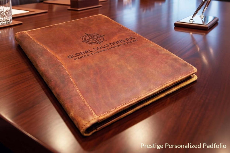 Prestige Personalized Padfolio Premium Leather Executive Portfolio