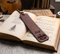 Personalized Leather Bookmark | Custom Engraved Gift for Book Lovers