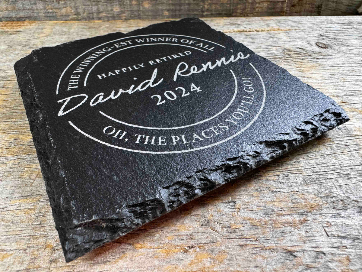 Slate Coaster - Design 1 Memories Made Custom