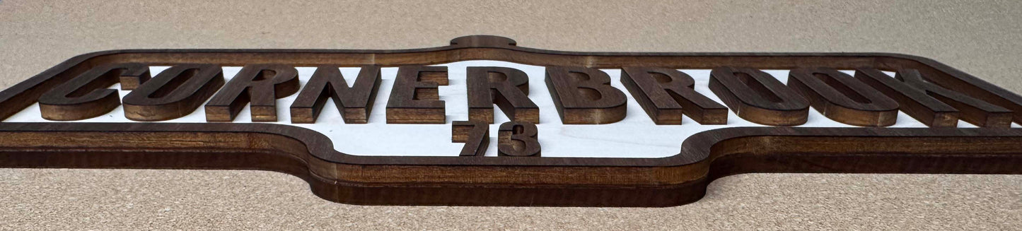 Custom Vintage Street Sign | Laser Cut Personalized Road Sign