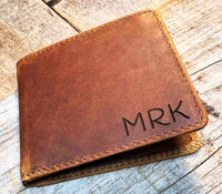 Wallet Bi-Fold Premium Leather Engraved With Inner Slots for Cards Memories Made Custom