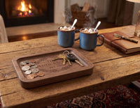 Custom Wooden Catch-All Tray | 5th Anniversary Wood Gift
