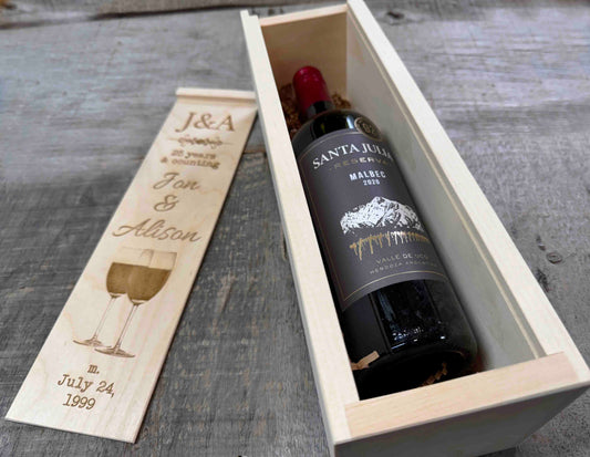 Pine Wine Boxes - Design 16