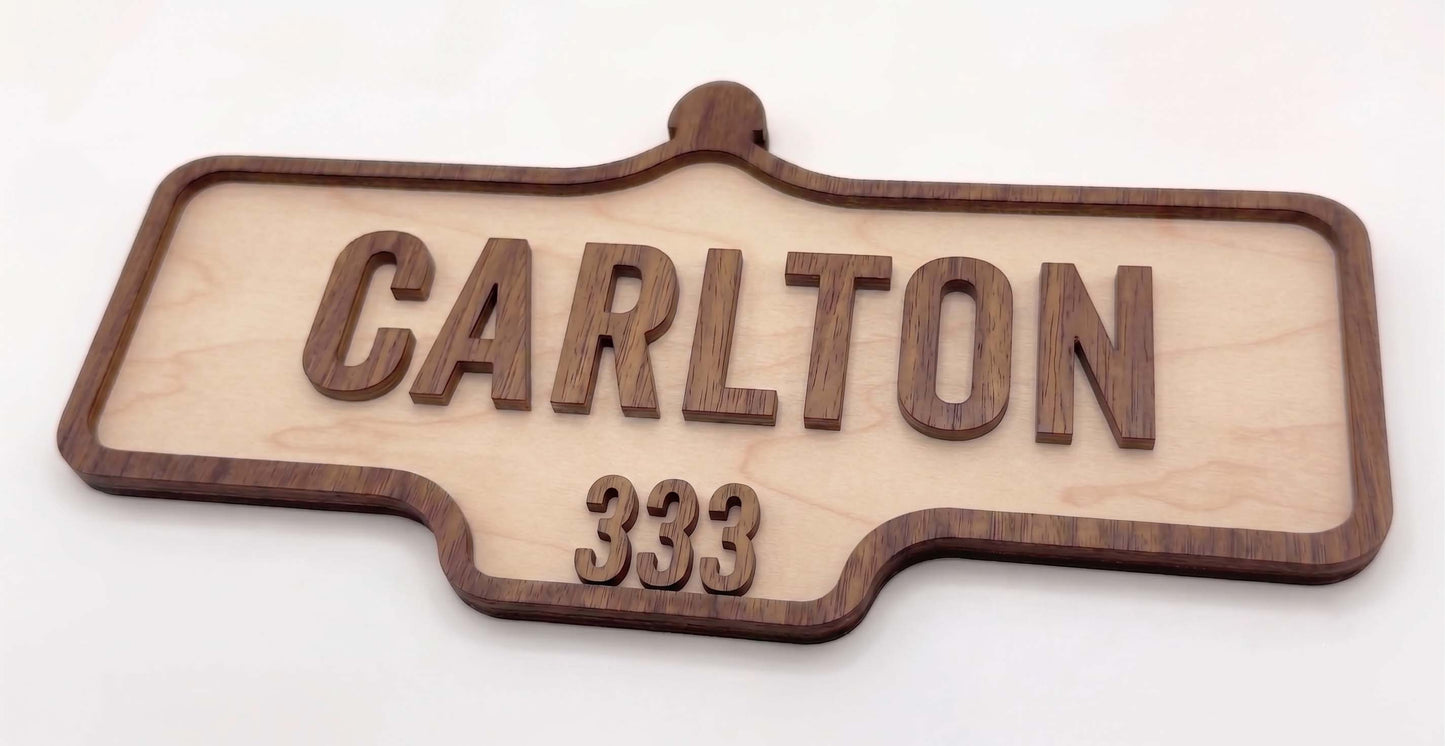 Custom Vintage Street Sign | Laser Cut Personalized Road Sign