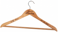 Personalized Wooden Wedding Hangers | Custom Bridal & Bridesmaid Hangers