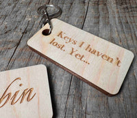 Wooden Keychain Memories Made Custom