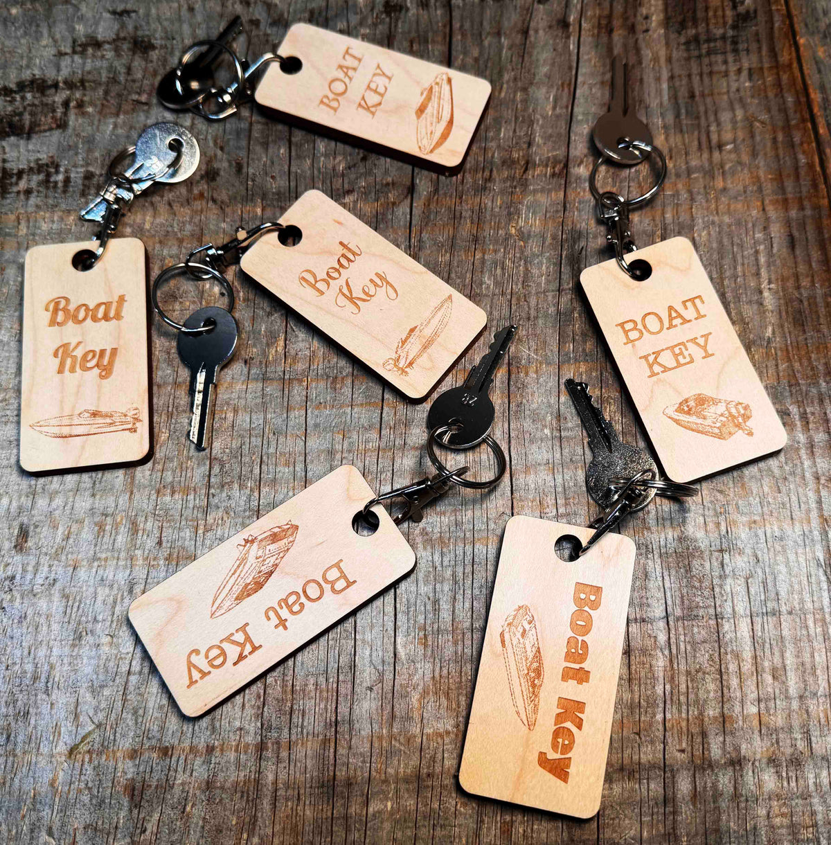 Wooden Keychain Memories Made Custom