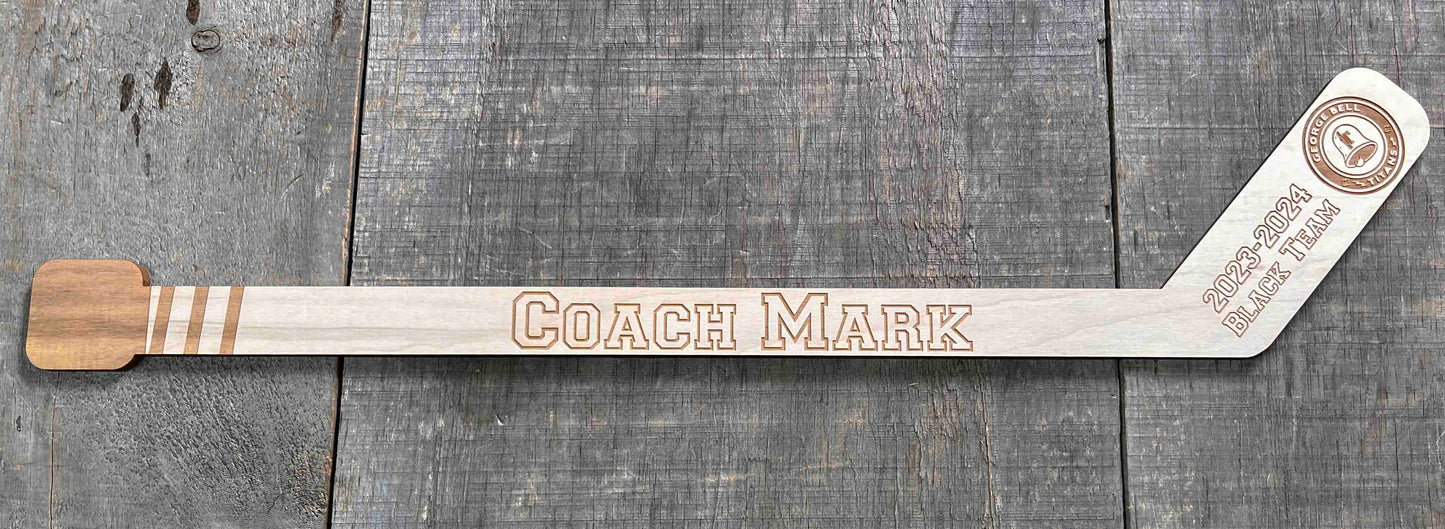 Mini Hockey Sticks - Laser Cut - Multiple Lengths Memories Made Custom