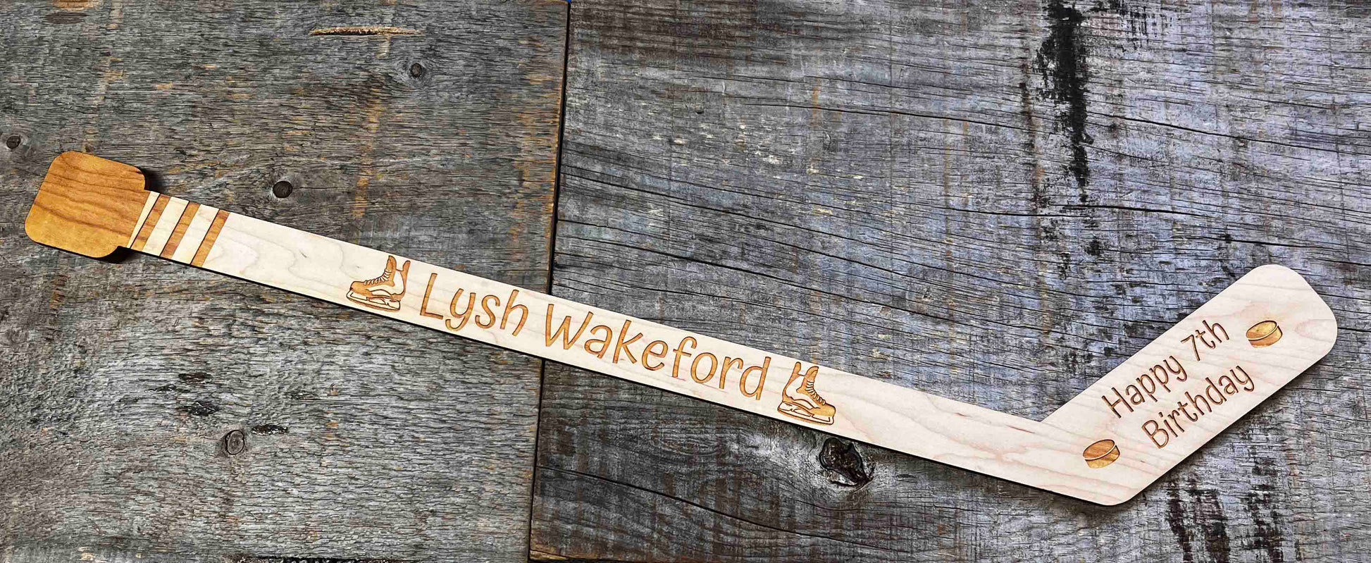 Mini Hockey Sticks - Laser Cut - Multiple Lengths Memories Made Custom