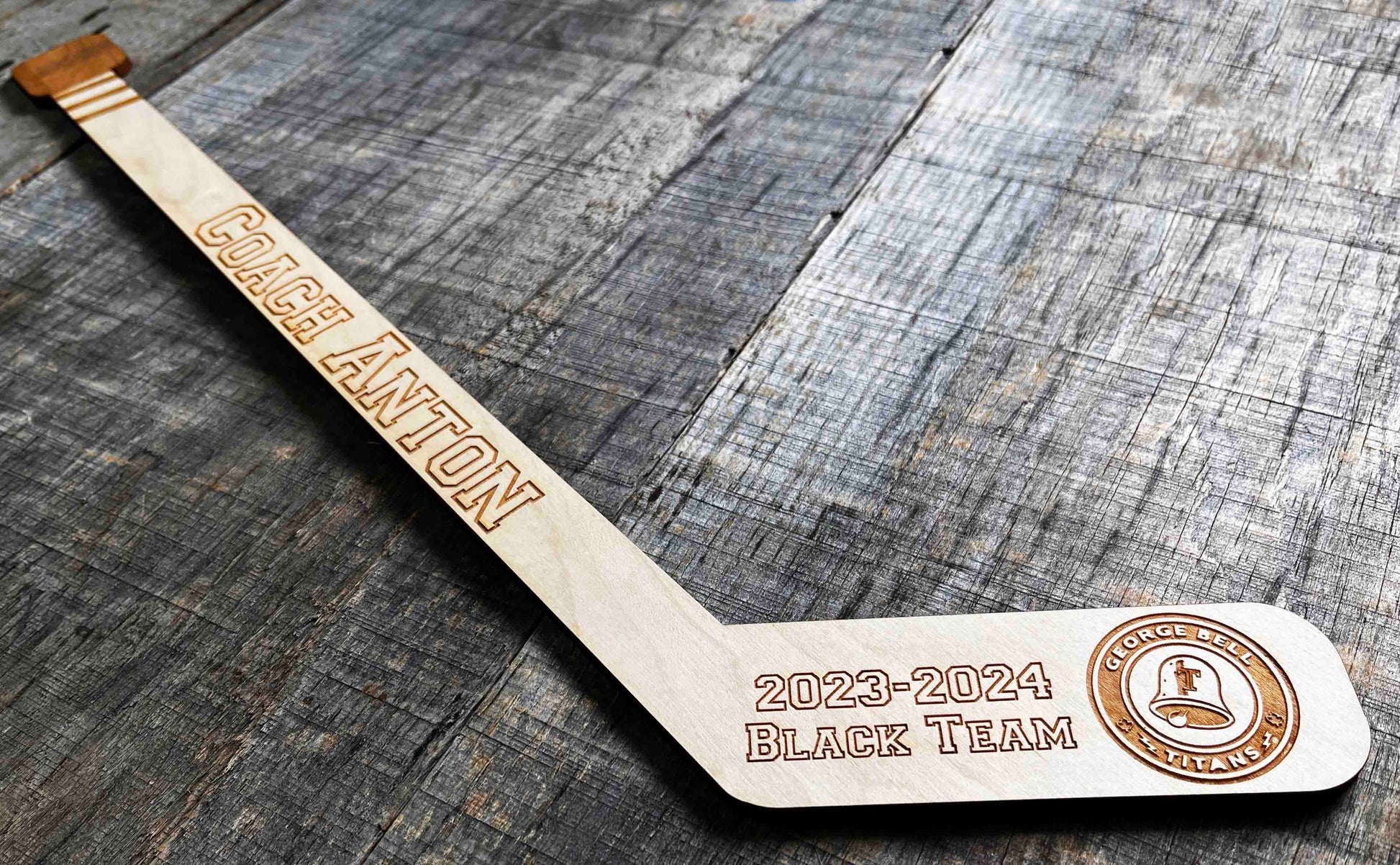 Mini Hockey Sticks - Laser Cut - Multiple Lengths Memories Made Custom