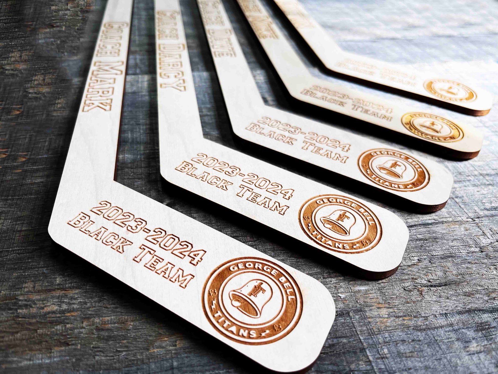 Mini Hockey Sticks - Laser Cut - Multiple Lengths Memories Made Custom