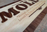 Custom Wood Horse Stall Name Plate | Personalized Barn Sign - Memories Made Custom