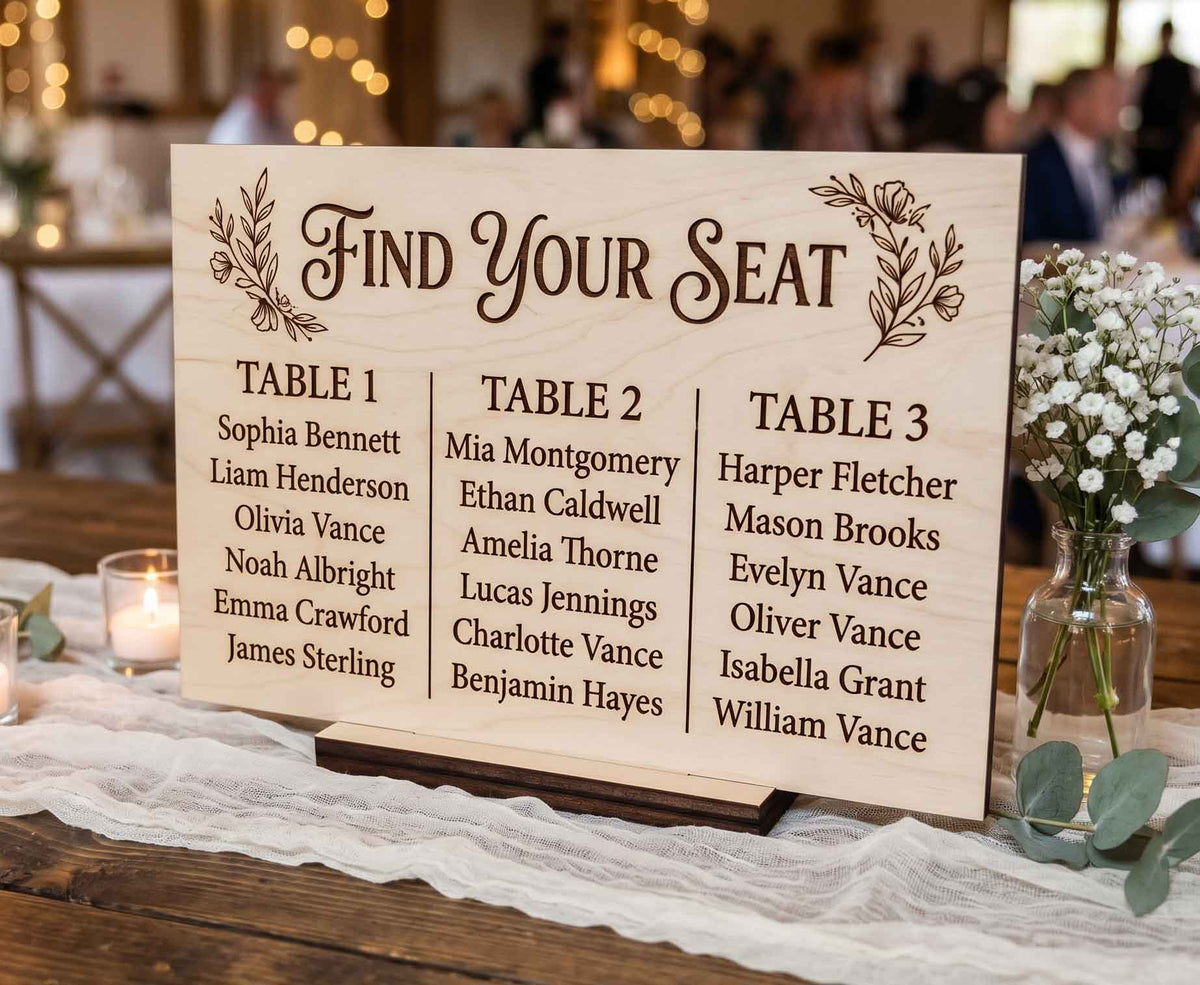 Laser Cut Maple Table Stand | 1/4 Inch | Canadian Made