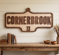 Custom Vintage Street Sign | Laser Cut Personalized Road Sign
