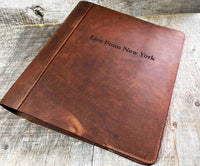 Binder Premium Leather Engraved Memories Made Custom