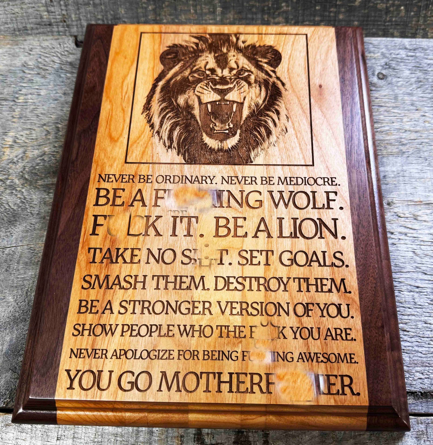 Wooden Plaque - Custom Engraved